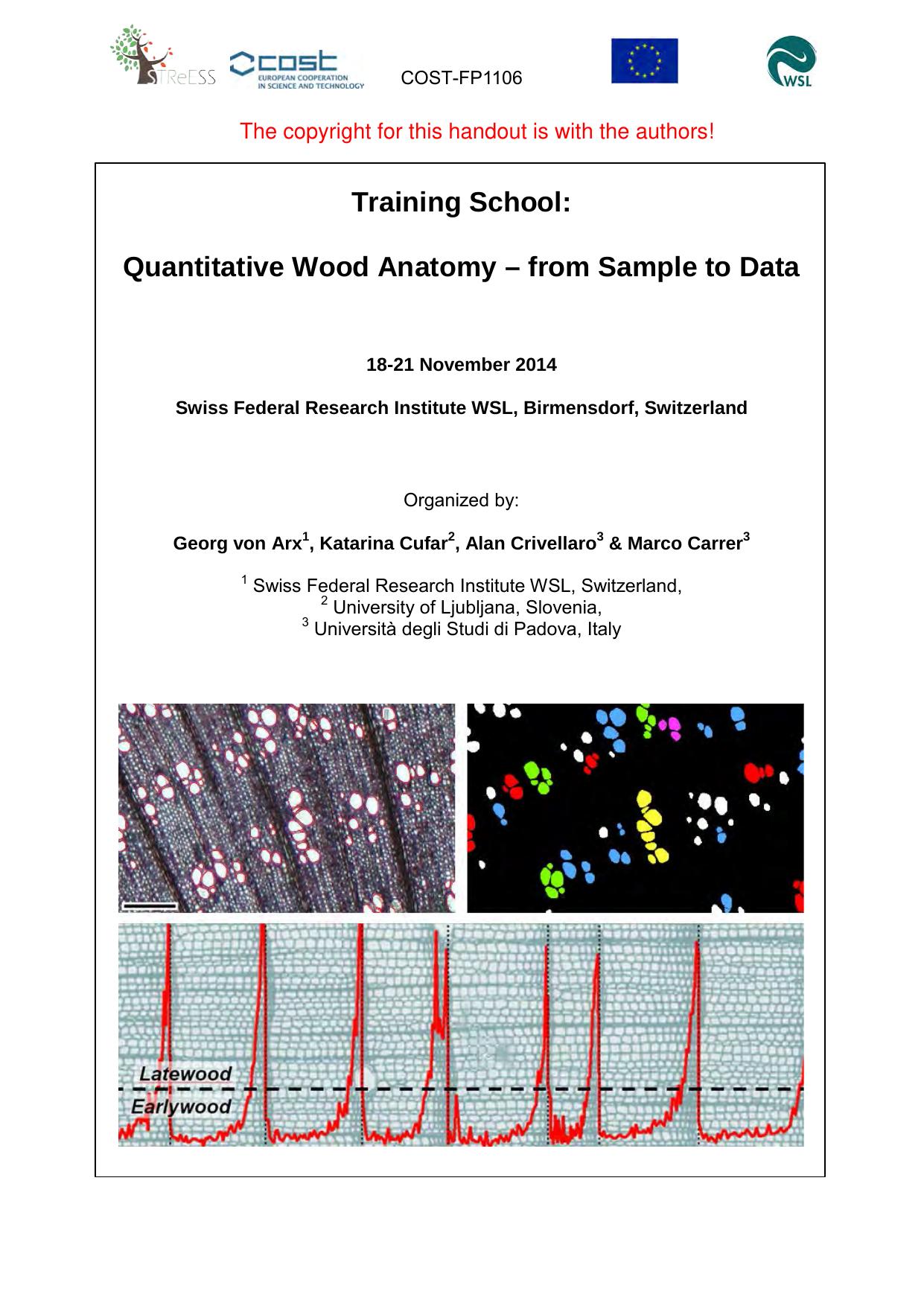 QUANTITATIVE WOOD ANATOMY      2014