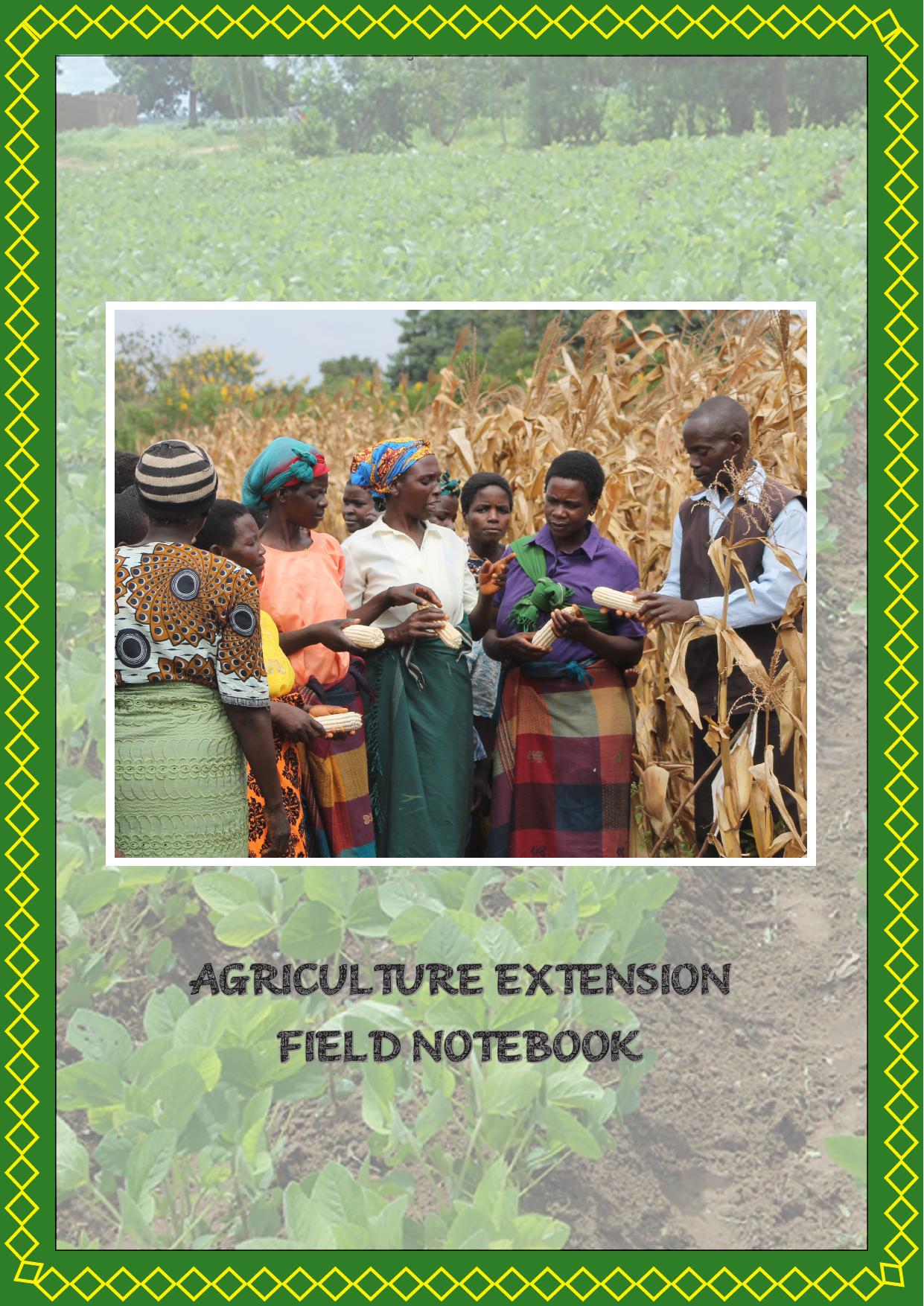 Agriculture Extension Field Notebook 2017