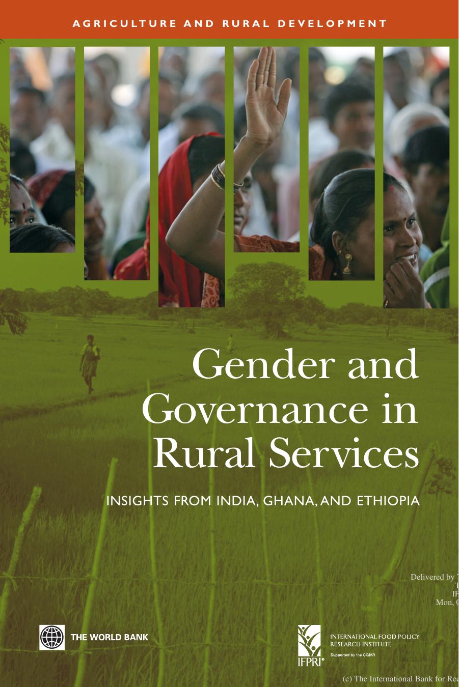 Gender and Governance in Rural Services 2010