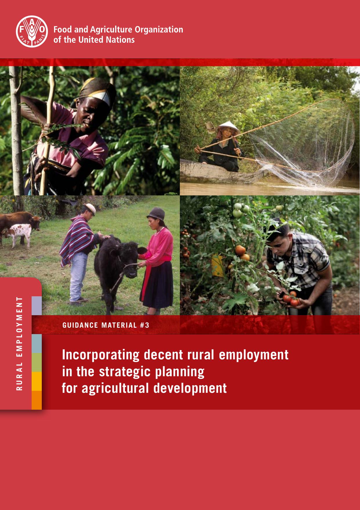 Incorporating decent rural employment in the strategic planning for agricultural development - Pilot version for field-testing