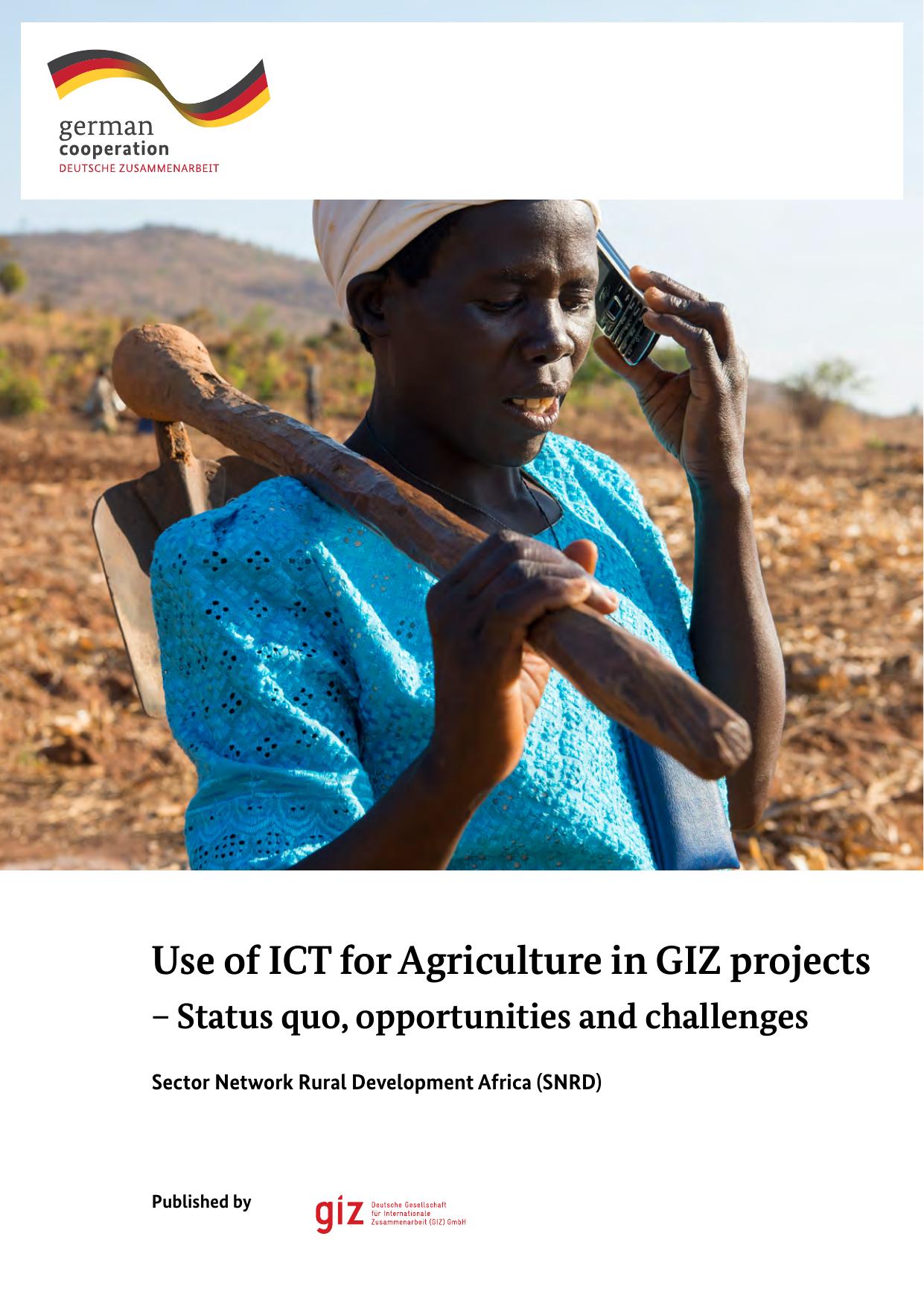 Use of ICT for Agriculture in GIZ projects 2016
