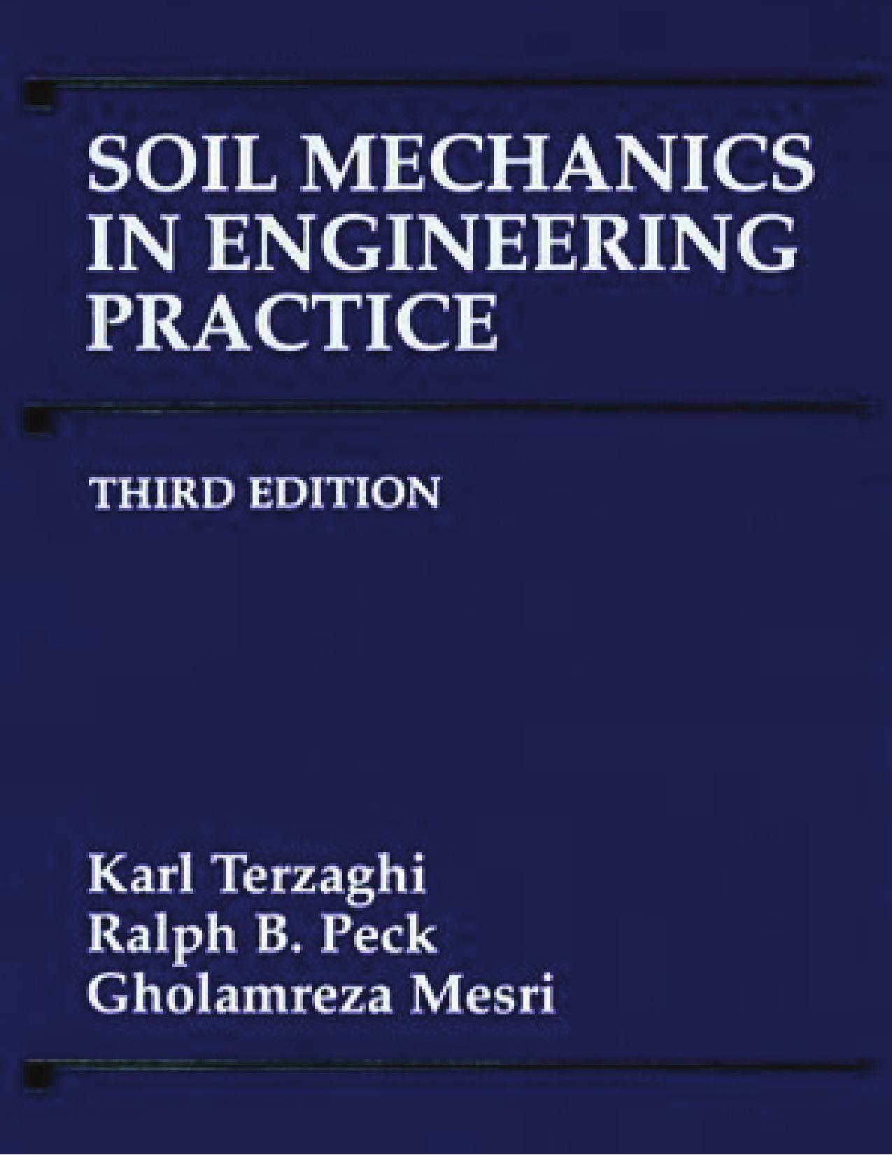 Soil Mechanics in Engineering Practice