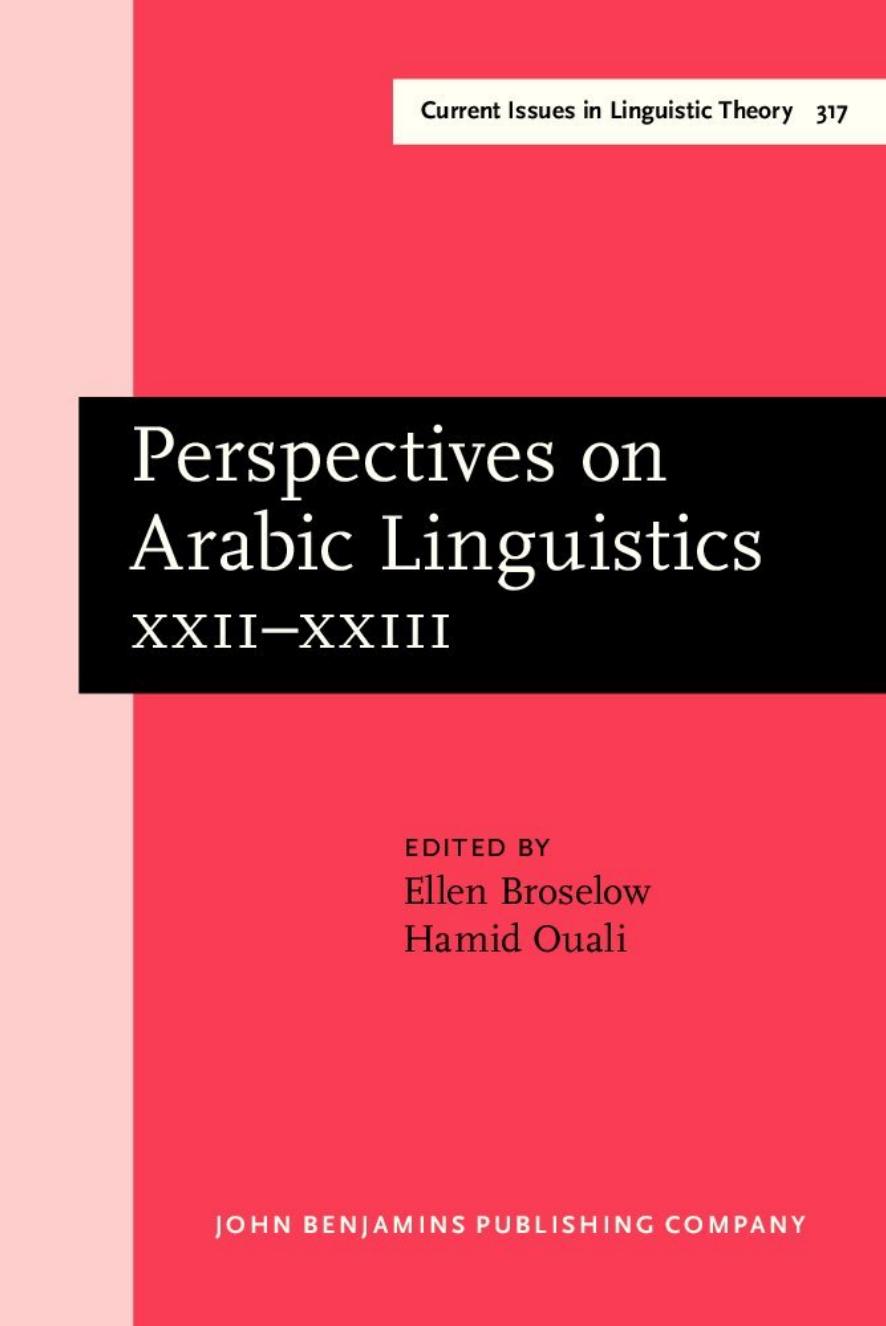 Perspectives on Arabic Linguistics   2011
