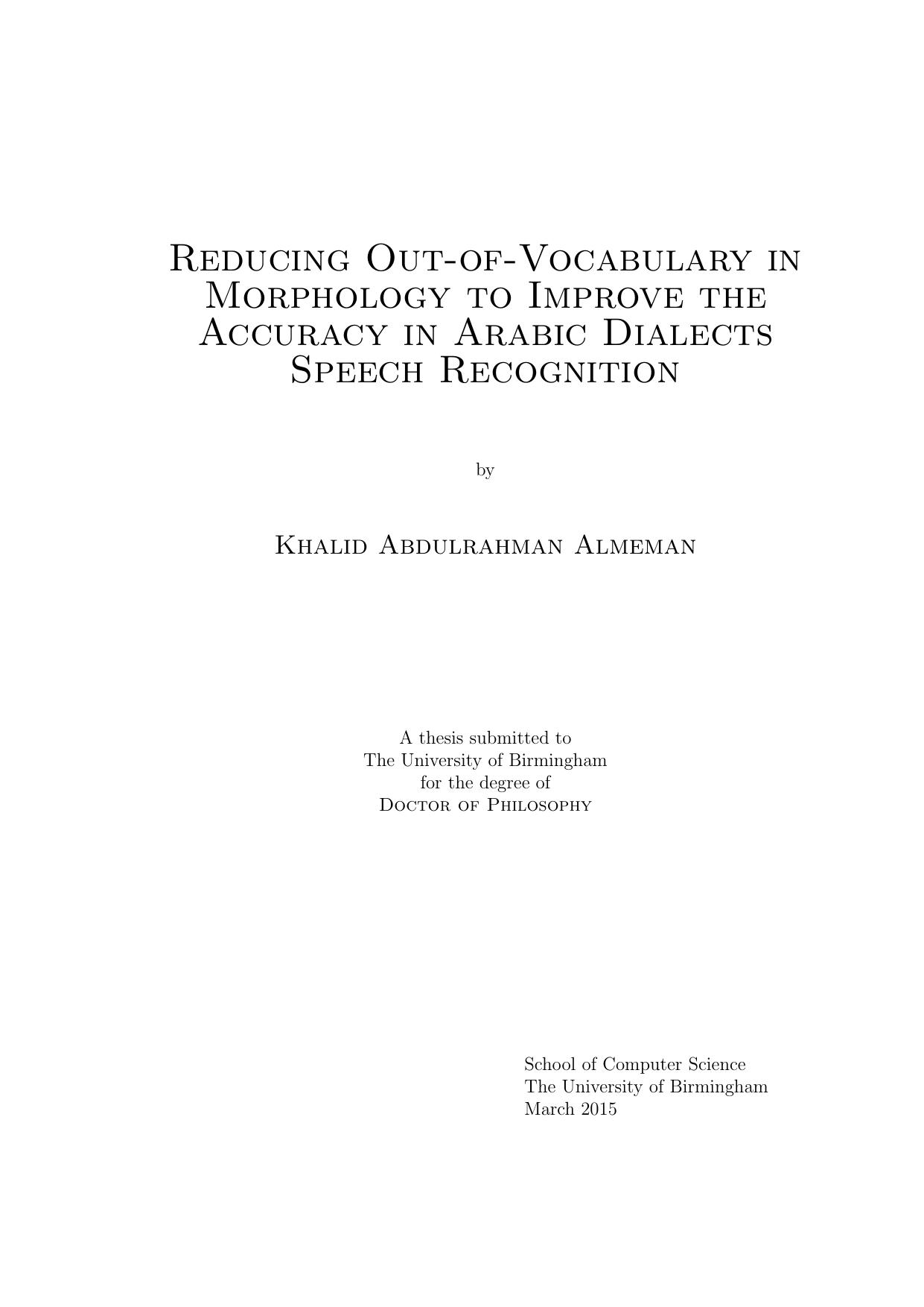 Reducing out-of-vocabulary in morphology to improve the accuracy in Arabic dialects speech recognition