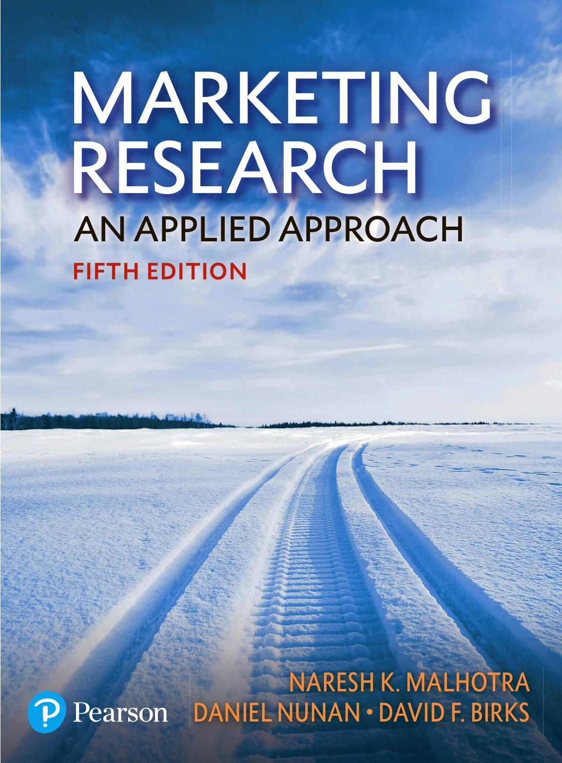 Marketing Research An Applied Approach Fifth Edition