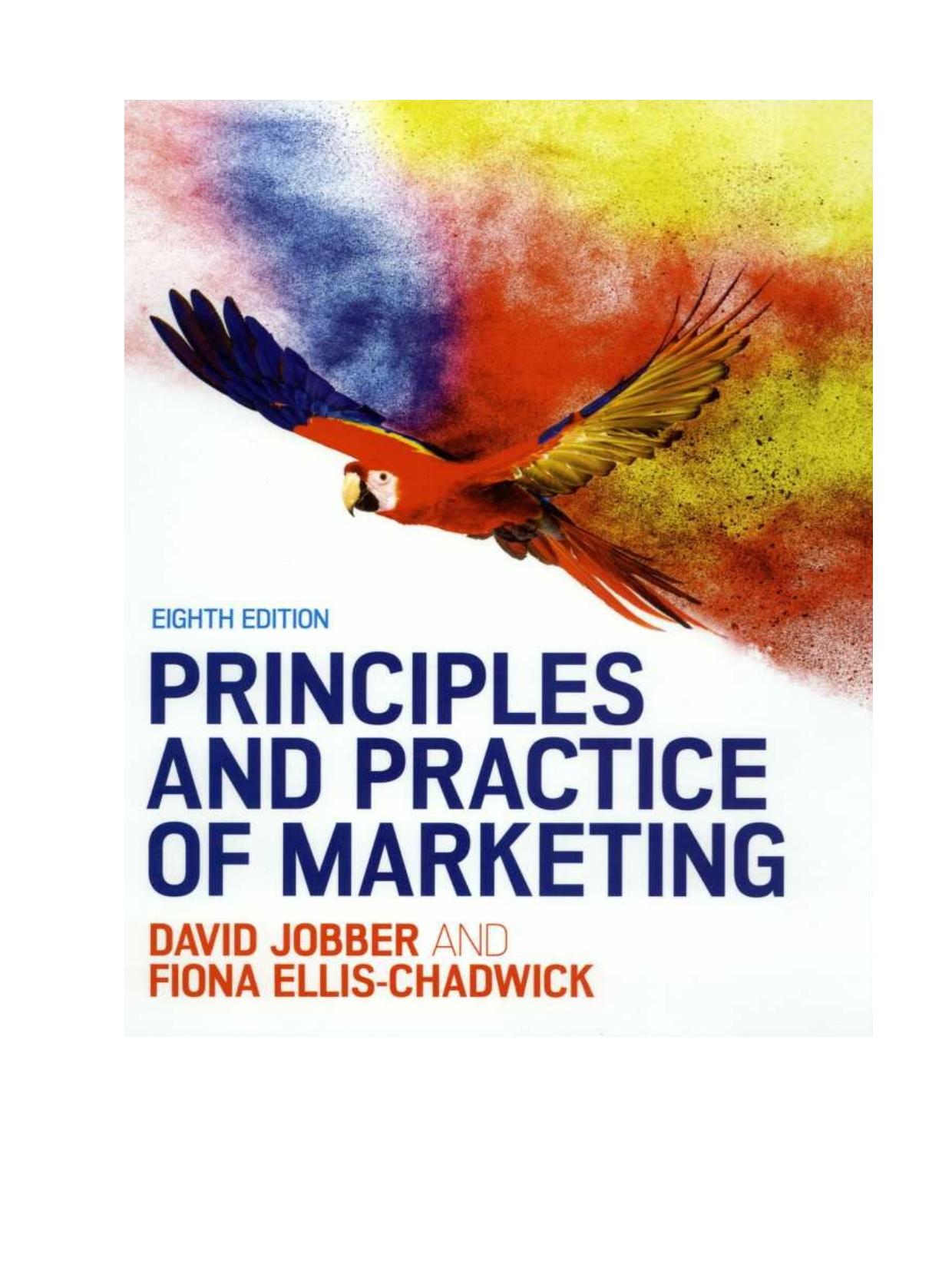 PRINCIPLES AND PRACTICE OF MARKETING