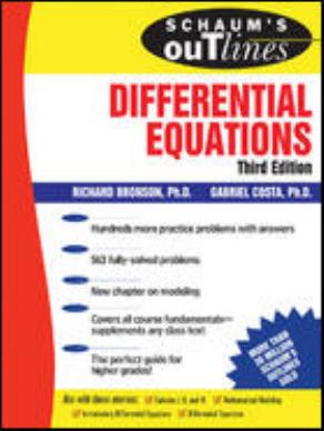 Schaum's Outline of Differential Equations, 3rd edition 2006