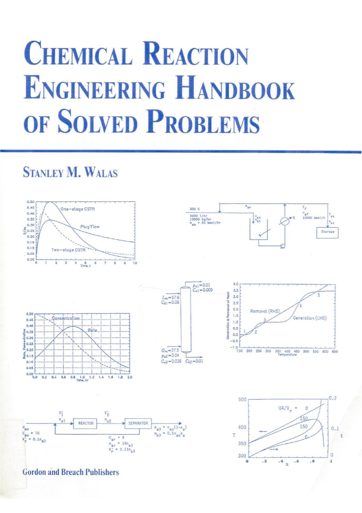 Chemical Reaction Engineering Handbook of Solved Problems