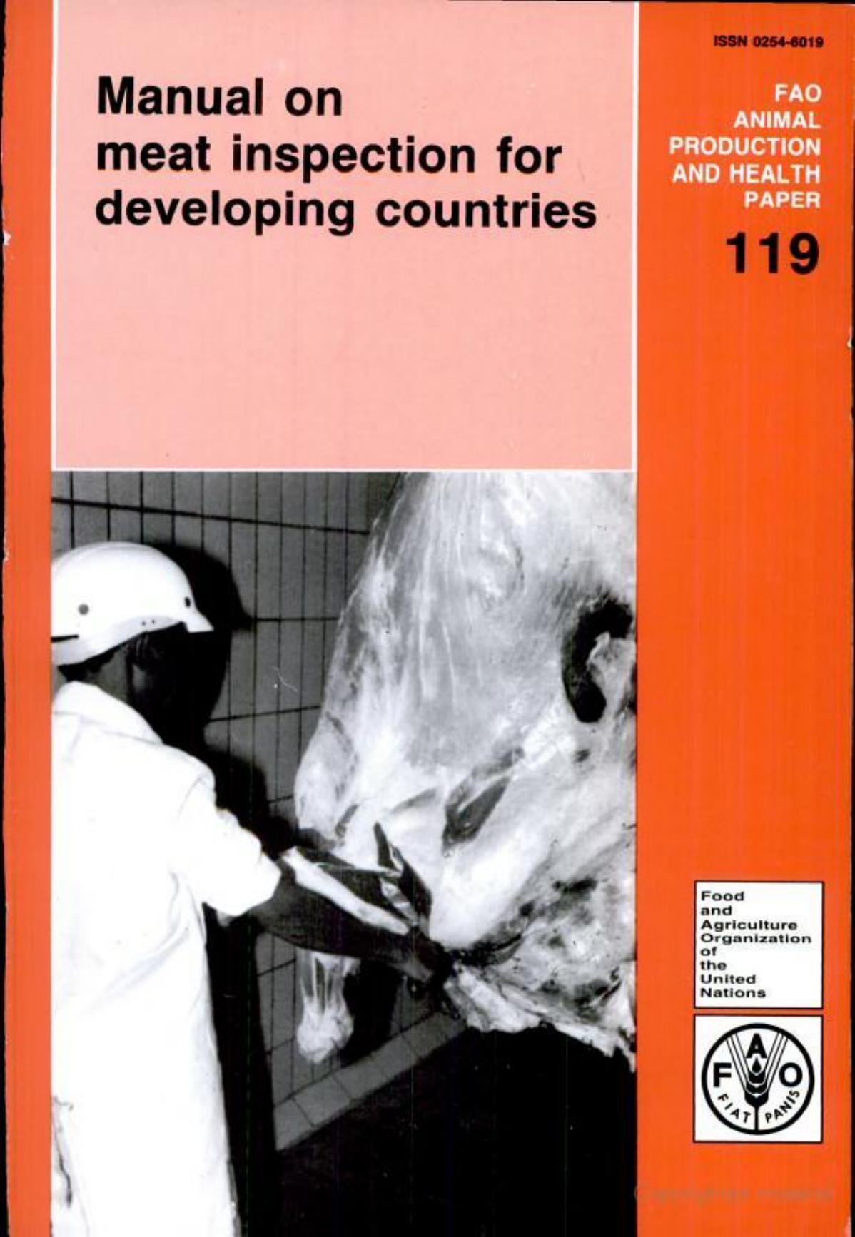 Manual on meat inspection for developing countries