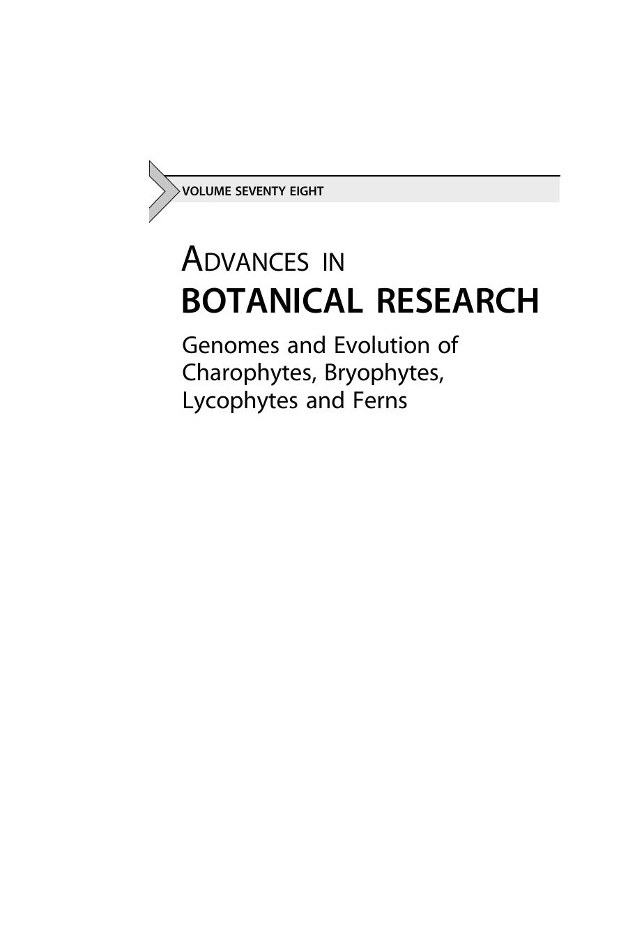 Genomes and Evolution of Charophytes, Bryophytes, Lycophytes and Ferns Vol 78 2016 ( PDFDrive.com )