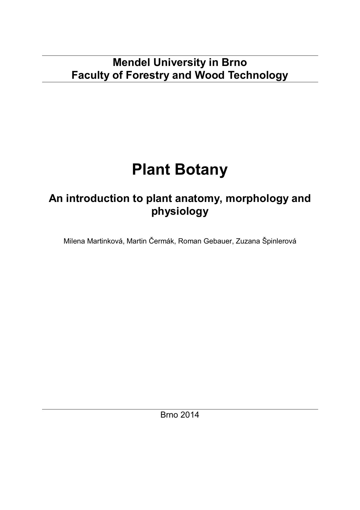 Plant botany – Akela 2014