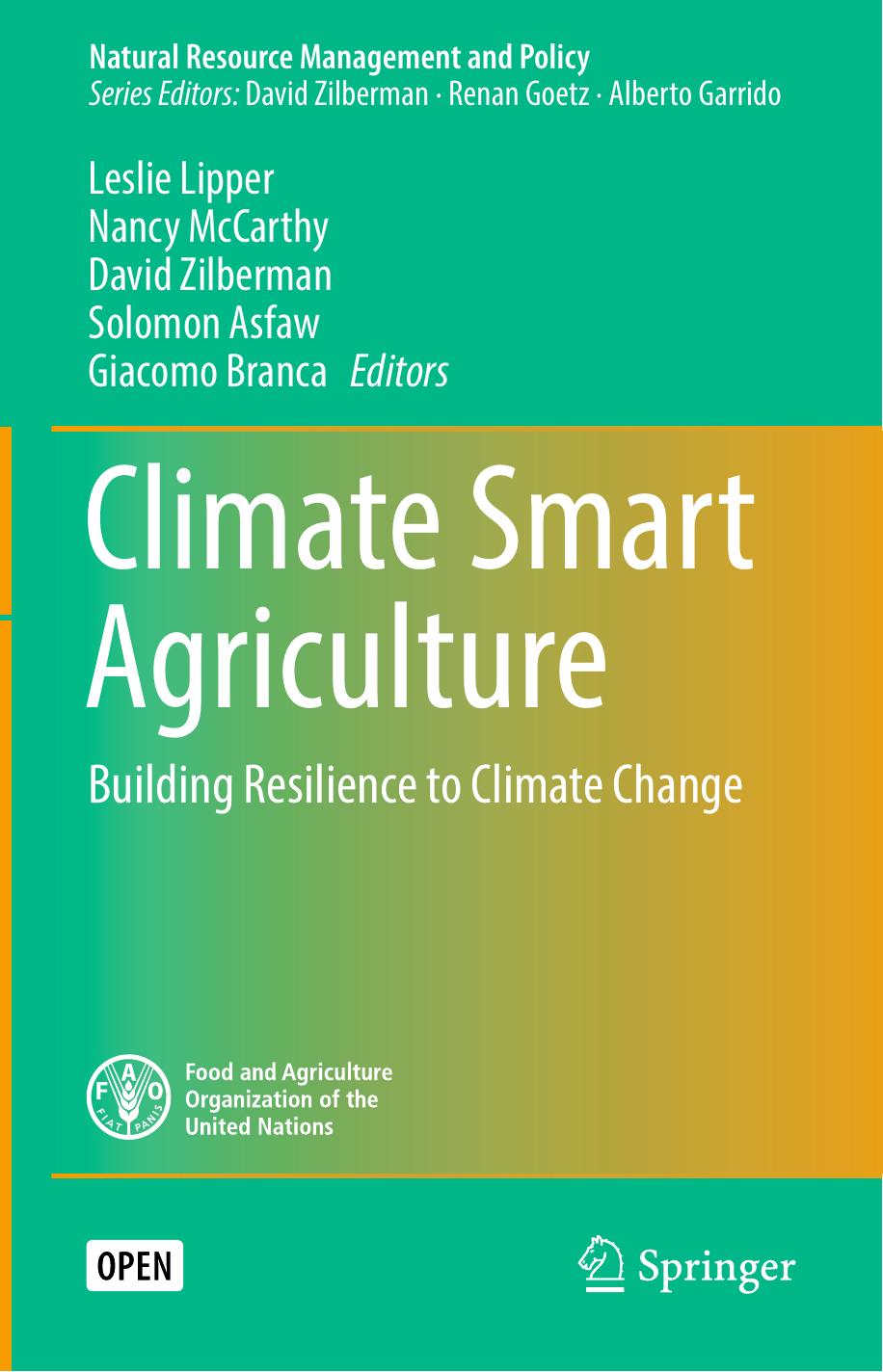 Climate Smart Agriculture Building Resilience to Climate Change  2018