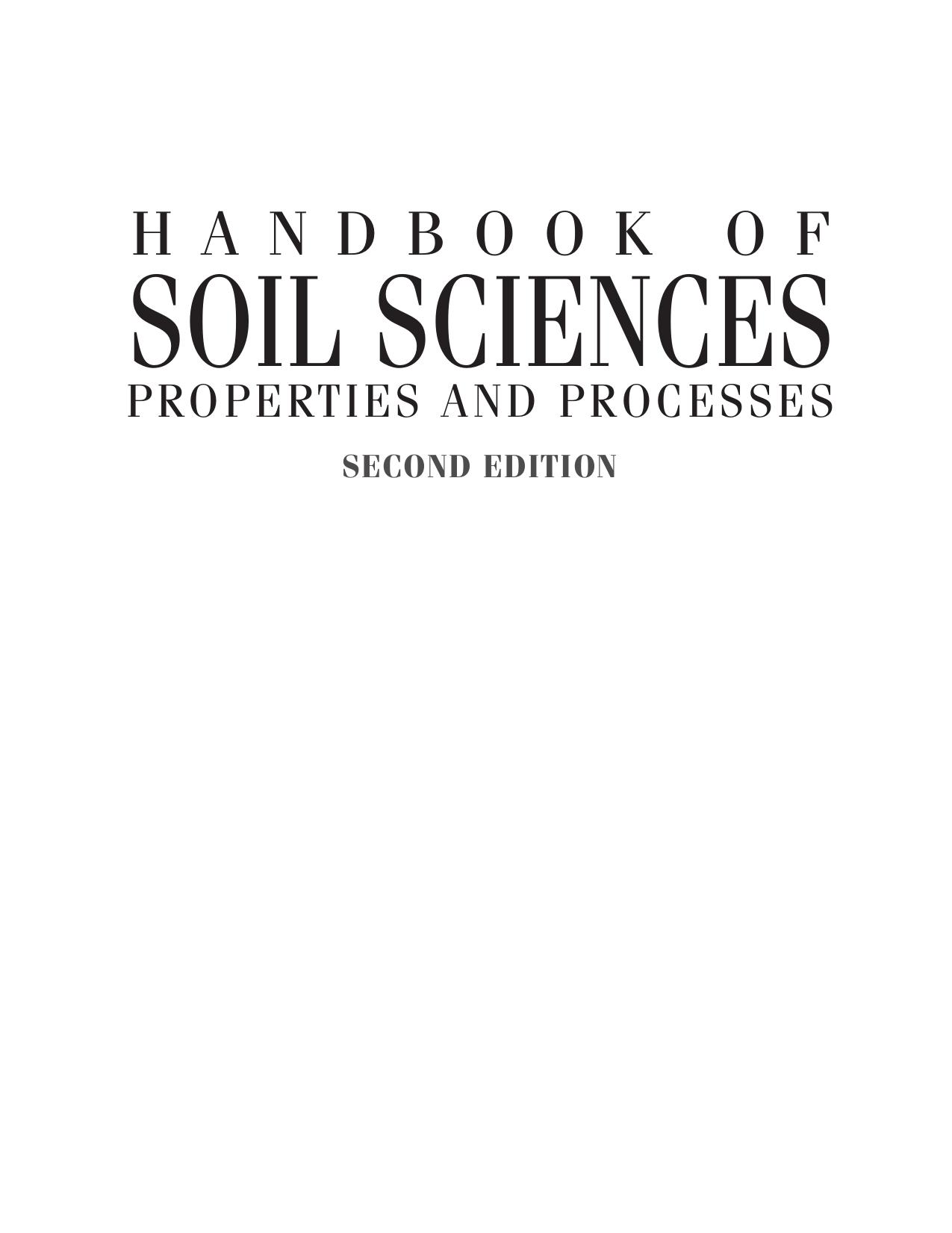 Handbook of Soil Sciences  2011
