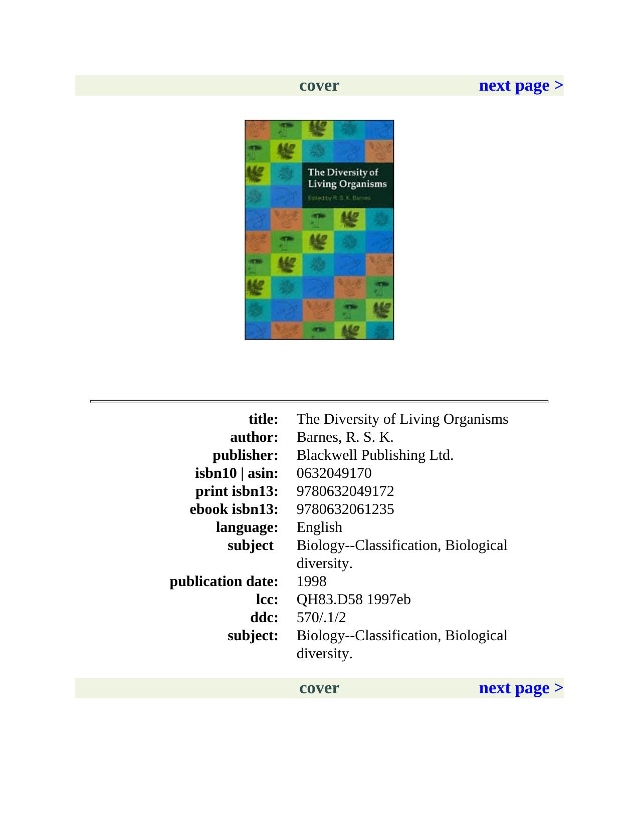 The diversity of living organisms \( PDFDrive.com \).pdf