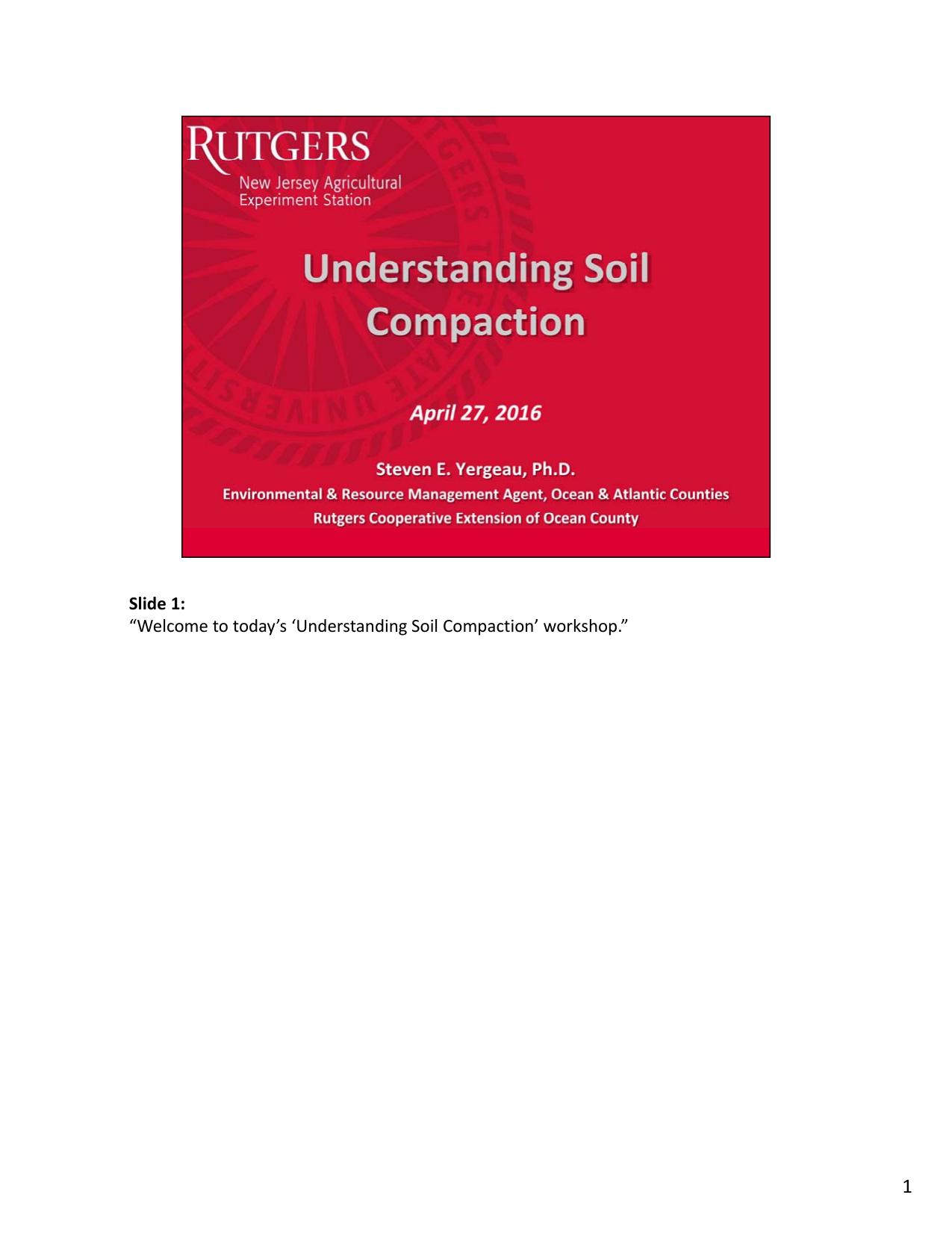 Microsoft PowerPoint - Understanding Soil Compaction