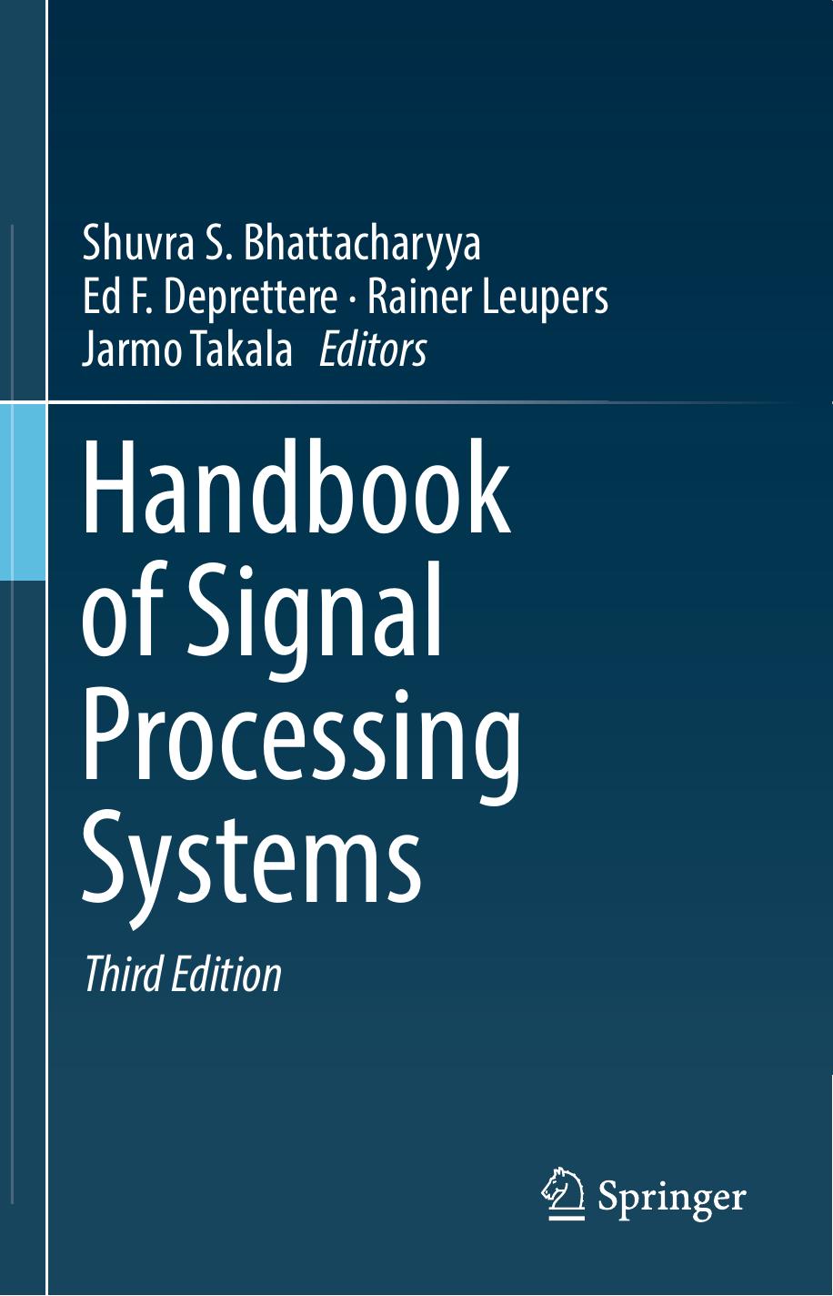 Handbook of Signal Processing Systems 3rd ed 2019