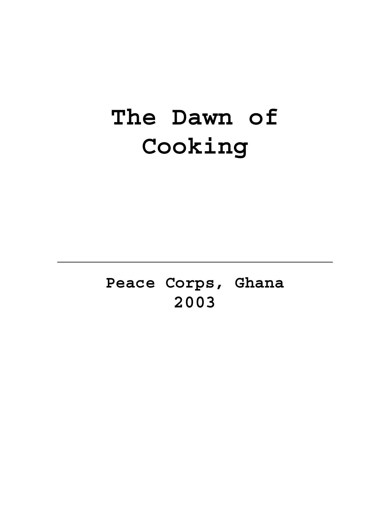 Dawn Of Cooking 2003