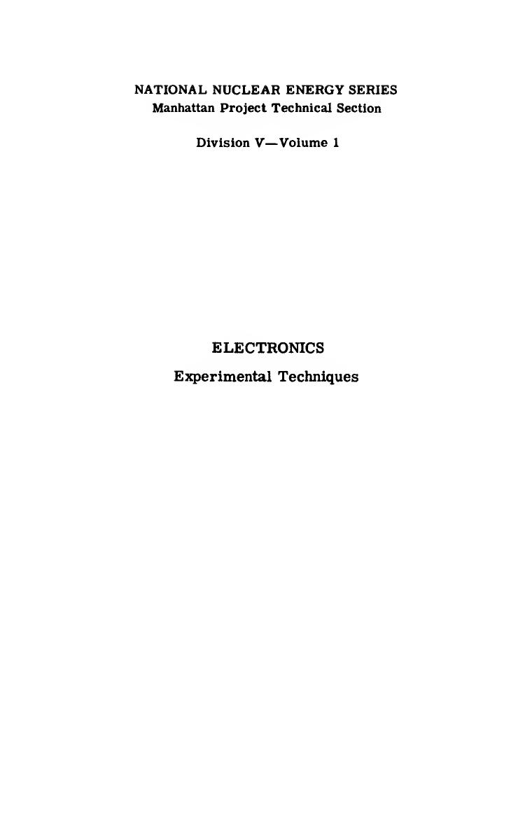 Electronics-Experimental Techniques