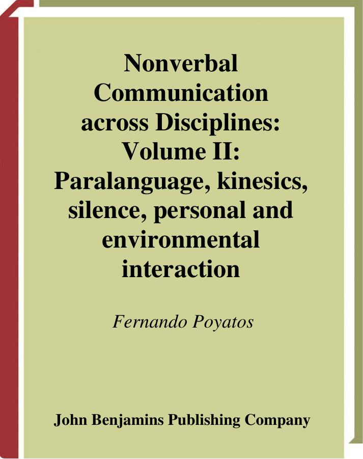 Fernando Poyato Nonverbal Communication Across 2002