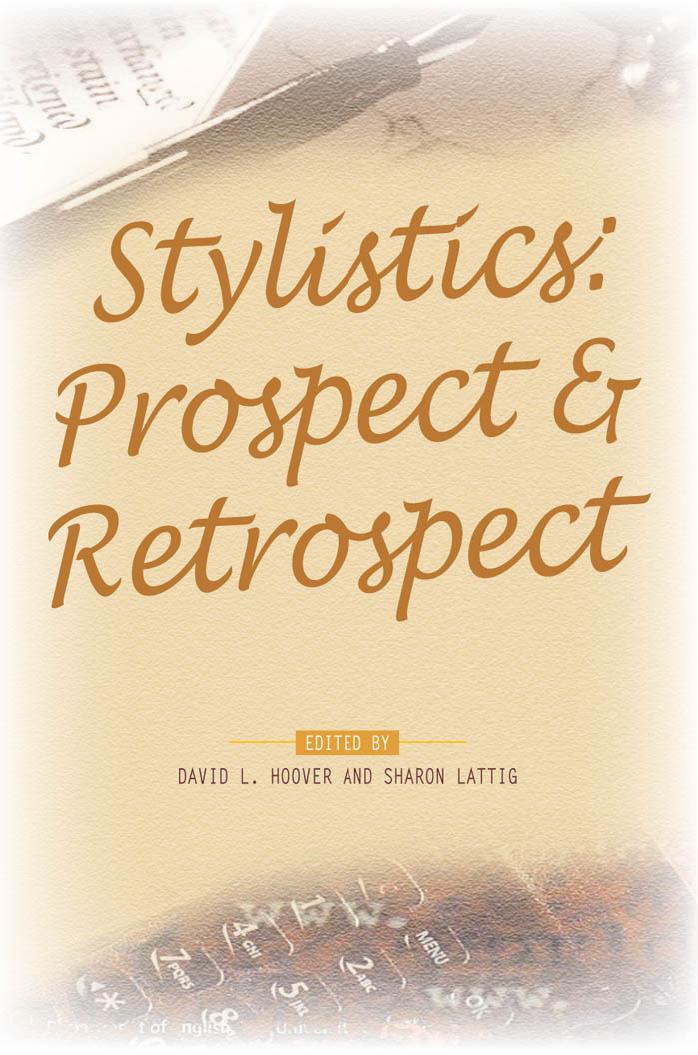 Stylistics: Prospect & Retrospect. (PALA Papers)