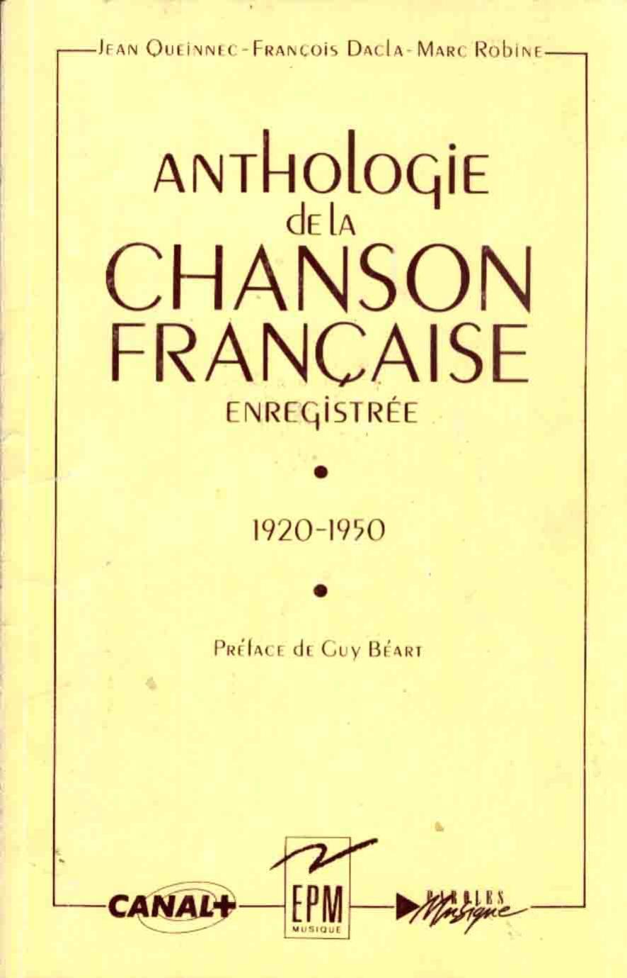 Anthologie de la chanson francaise enregistree 1950
