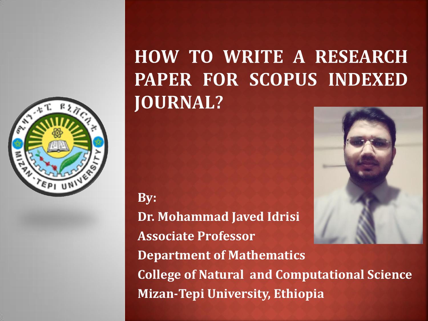 How to write a research paper for Scopus Indexed Journal?