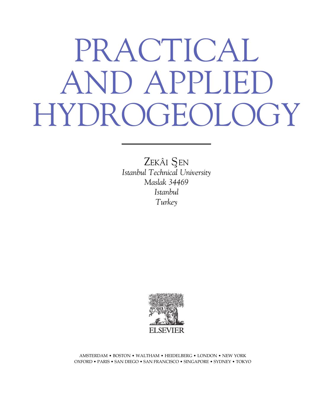Practical and applied hydrogeology 2015