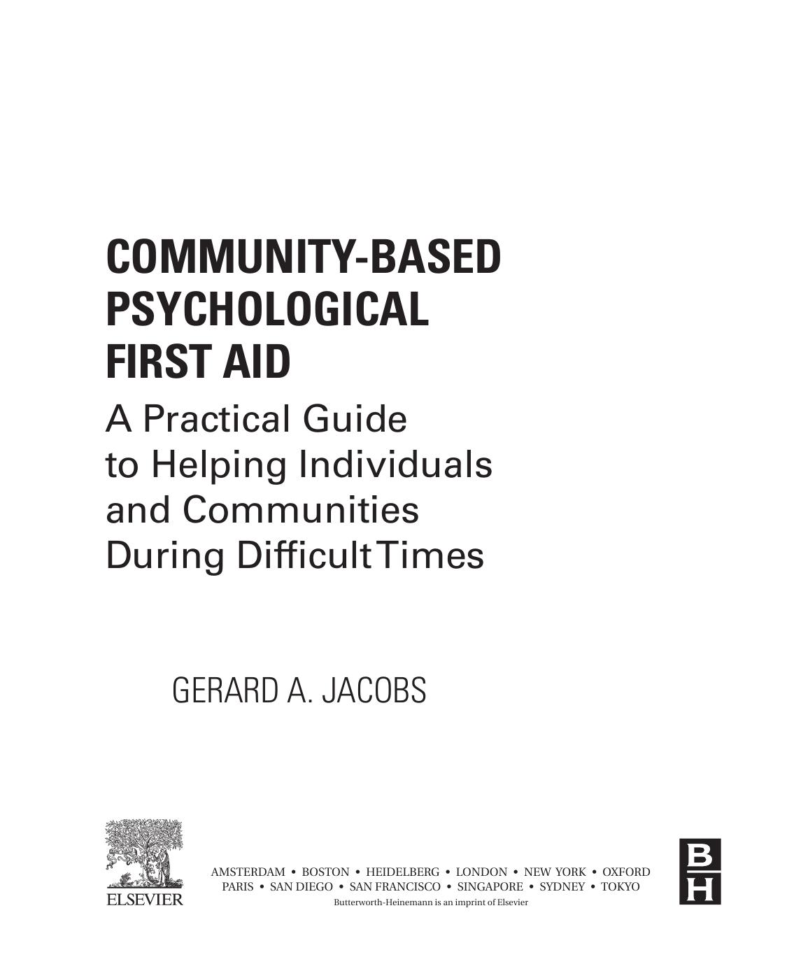 Community-Based Psychological First Aid