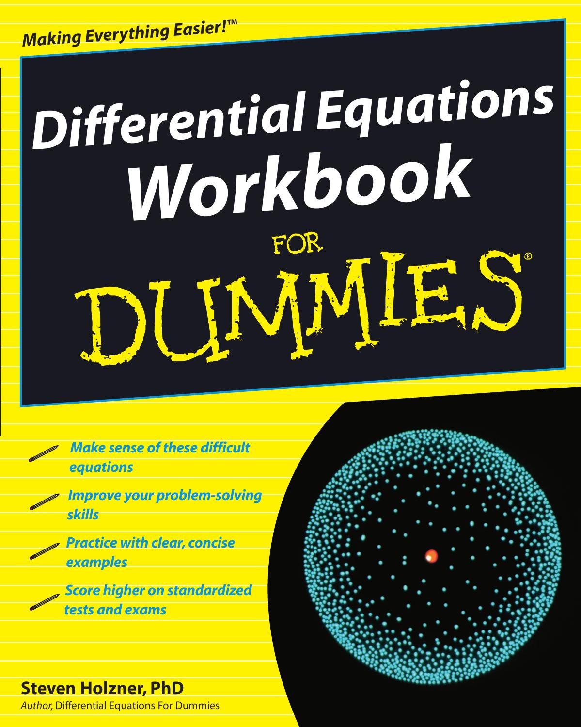 Differential Equations workbook for dummies 2009