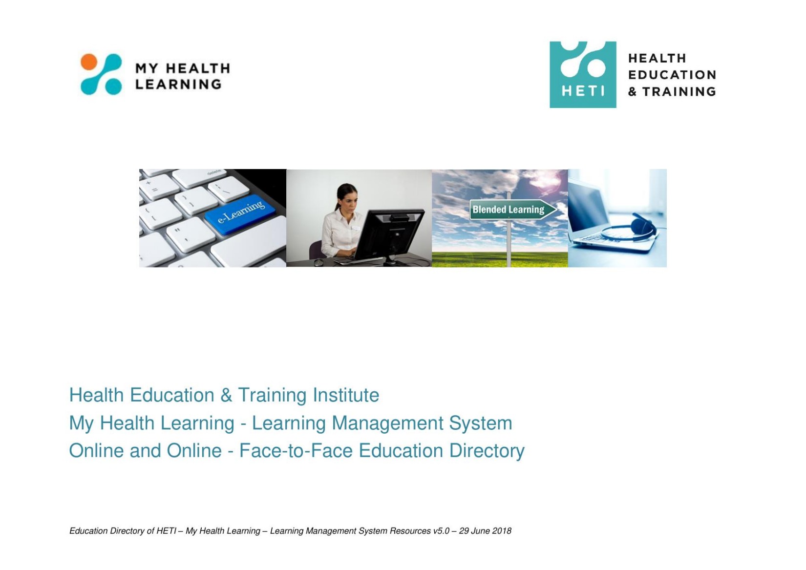 Health Education & Training Institute My Health Learning 2017