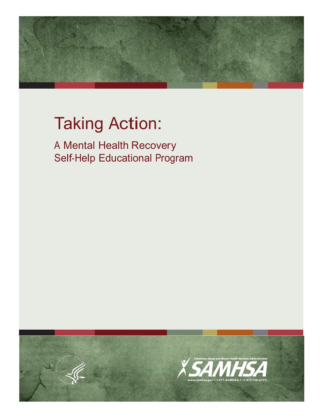 Taking Action: A Mental Health Recovery Self-Help Educational Program