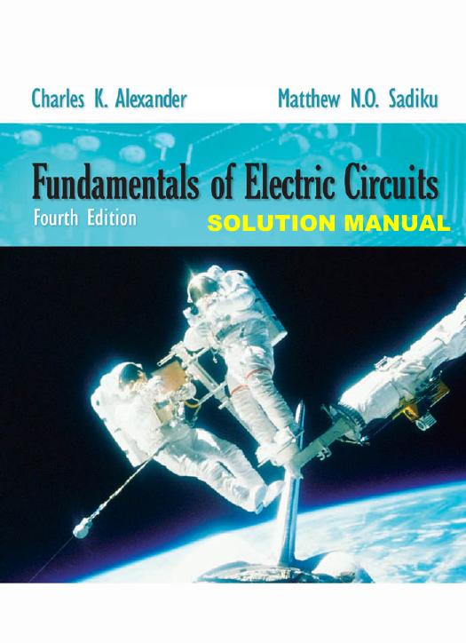 Alexander Fundamentals of Electric Circuits 4th Edition 2009