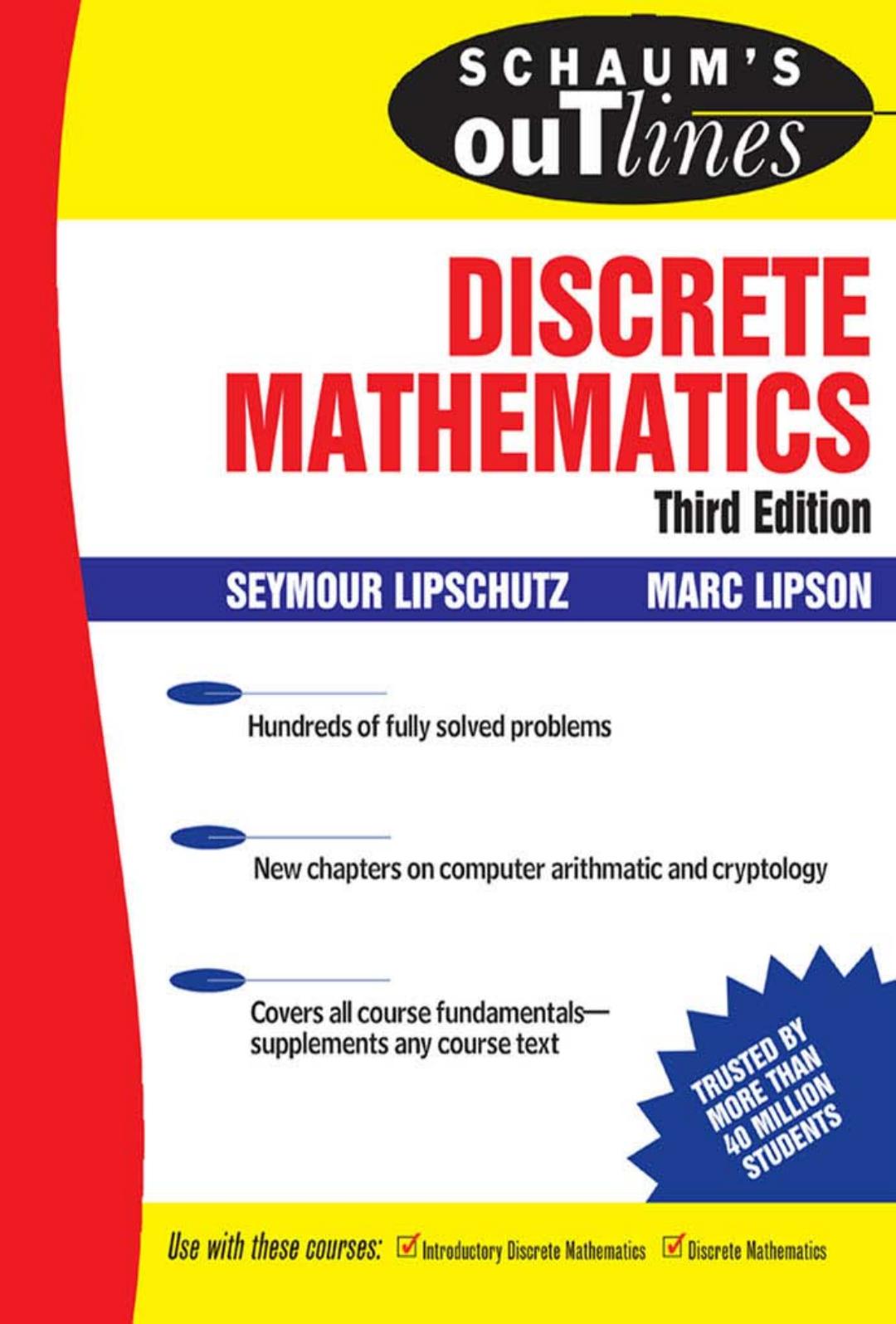Schaum's Outline of Discrete Mathematics, Third Edition (Schaum's Outlines)