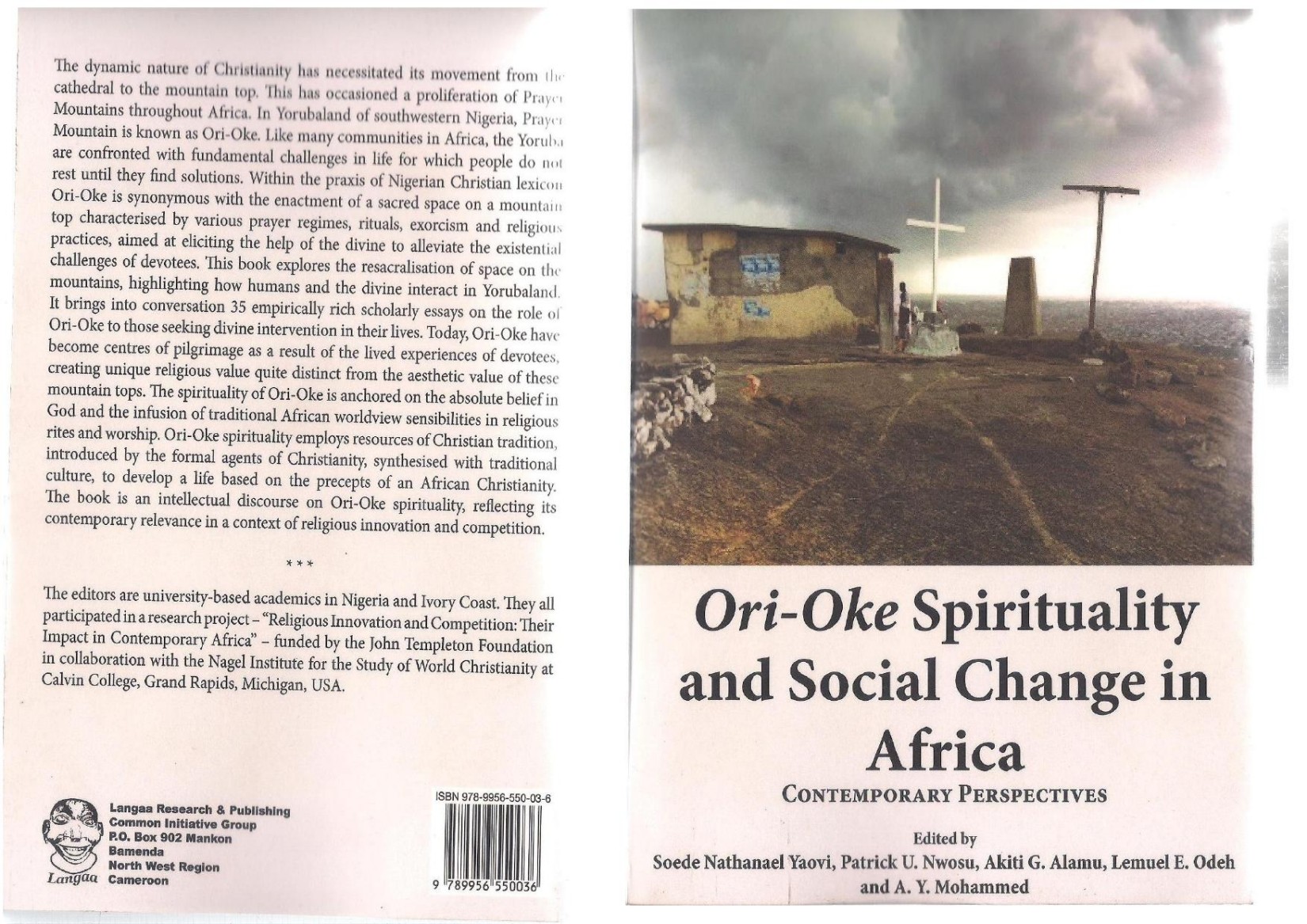 ORI-OKE SPIRITULITY AND SOCIAL CHANGE  IN AFRICA 2018